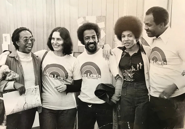 Photo of Helima’s father and civil rights activist, Howard Croft, center