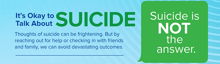 It's ok to talk about Suicide. Suicide is not the answer