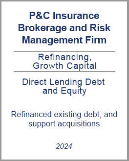 P&C Insurance Brokerage and Risk Management Firm tombstone