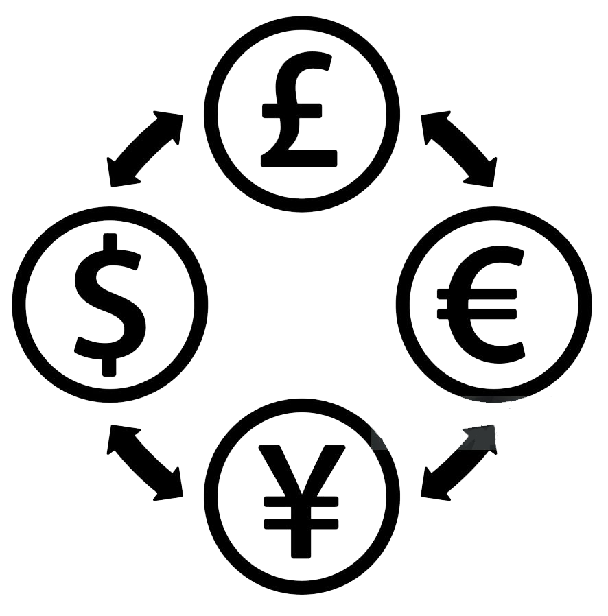 two-way arrows between different currencies