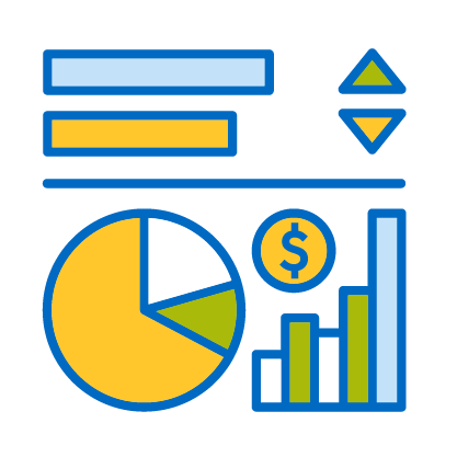 Graphs charts icon