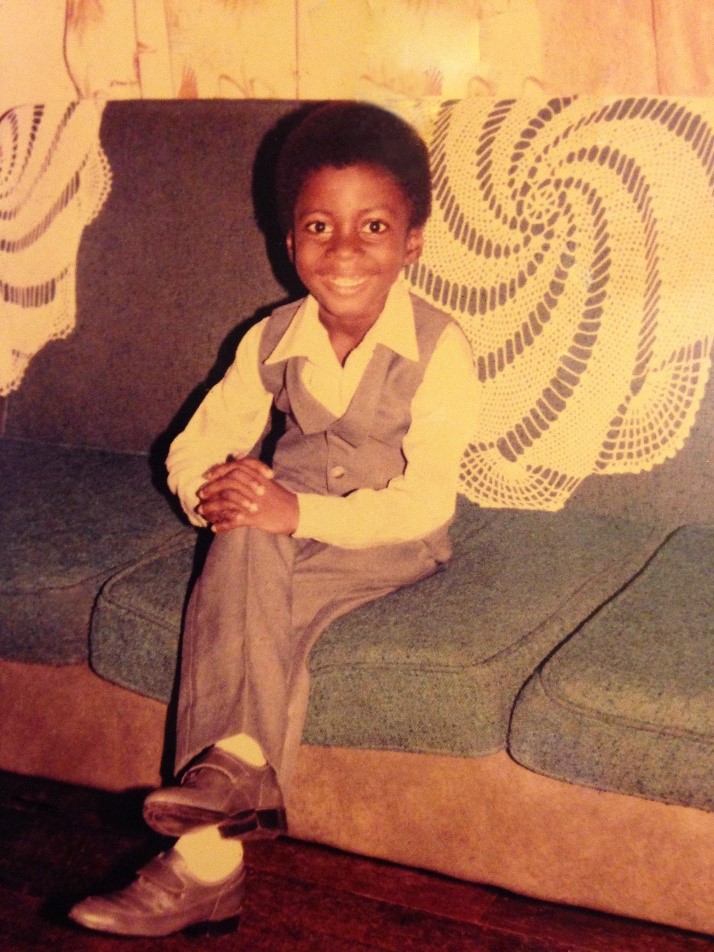 image of Nigel Alfred as a young child