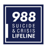 988 Suicide and Crisis Lifeline logo