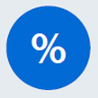 £2.5bn white text within blue circle icon