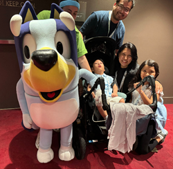 Image of Bluey with family at the Theatre Royal Sydney