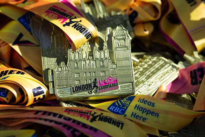 Image of London Landmarks Half-Marathon medals