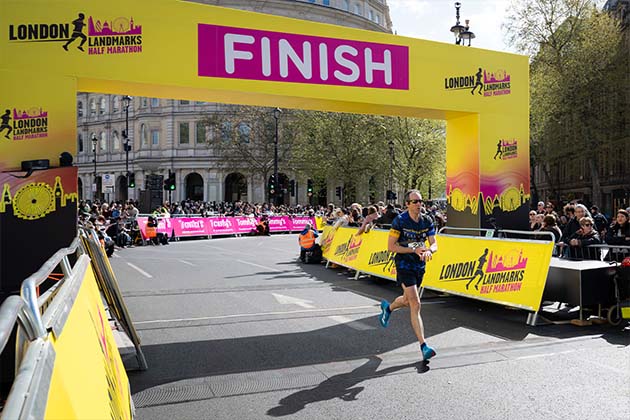 Image of Runner Crossing finish Line